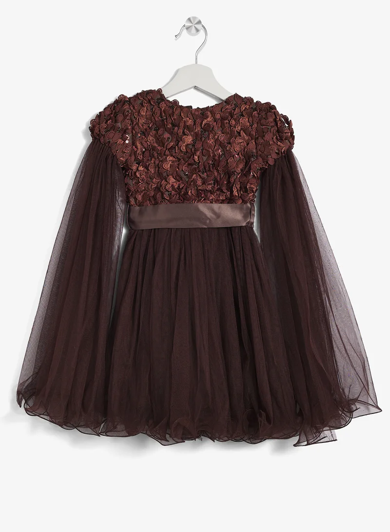 Little Golden Apple Little One Shoulder Dress