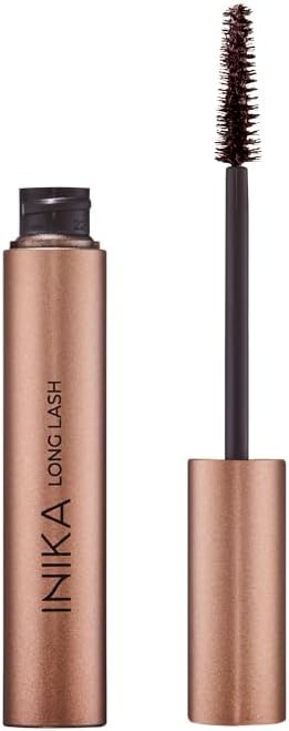 INIKA Organic Long Lash Mascara Vegan NonToxic Mascara for Volume and Length Enriched with Essential Fatty Acids Magnolia Bark Extract Vitamin E CrueltyFree Black