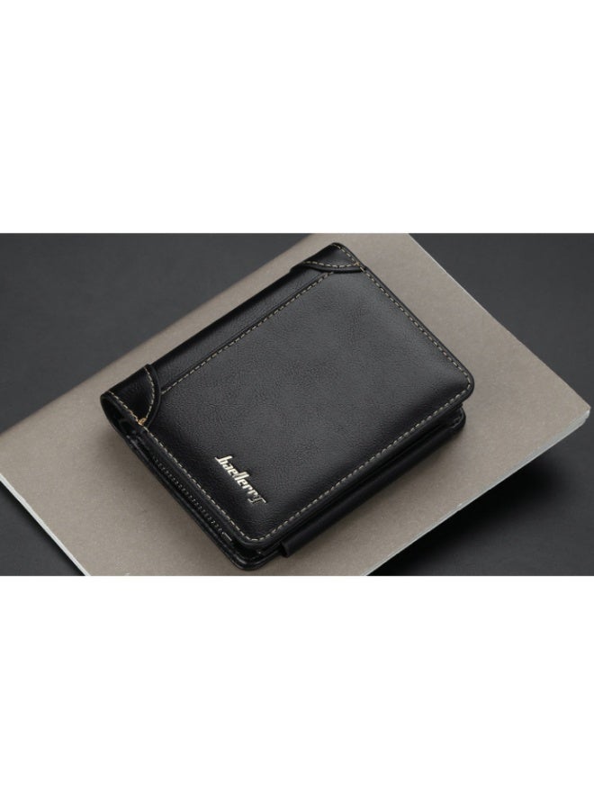 بايلليري تتميز محفظة الرجال الجديدة بتصميم أنيق وبسيط ورجعي وجوي. يحتوي على محفظة عملة سحاب عمودية ، ومحفظة قصيرة مع فتحات بطاقات متعددة ، ومحفظة تخزين قابلة للطي والمحمولة ، وهي مصنوعة من مادة جلدية مقاومة للقذارة ودائمة. - Image 5