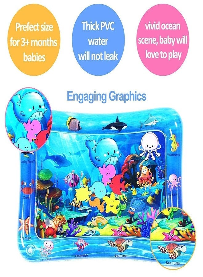 Ganraj Baby Water Play Mat, Ocean Theme Tummy Time Activity Centre, Fun & Play Centre Indoor and Outdoor.Leak Proof PVC, for Infants and Toddlers - Image 3