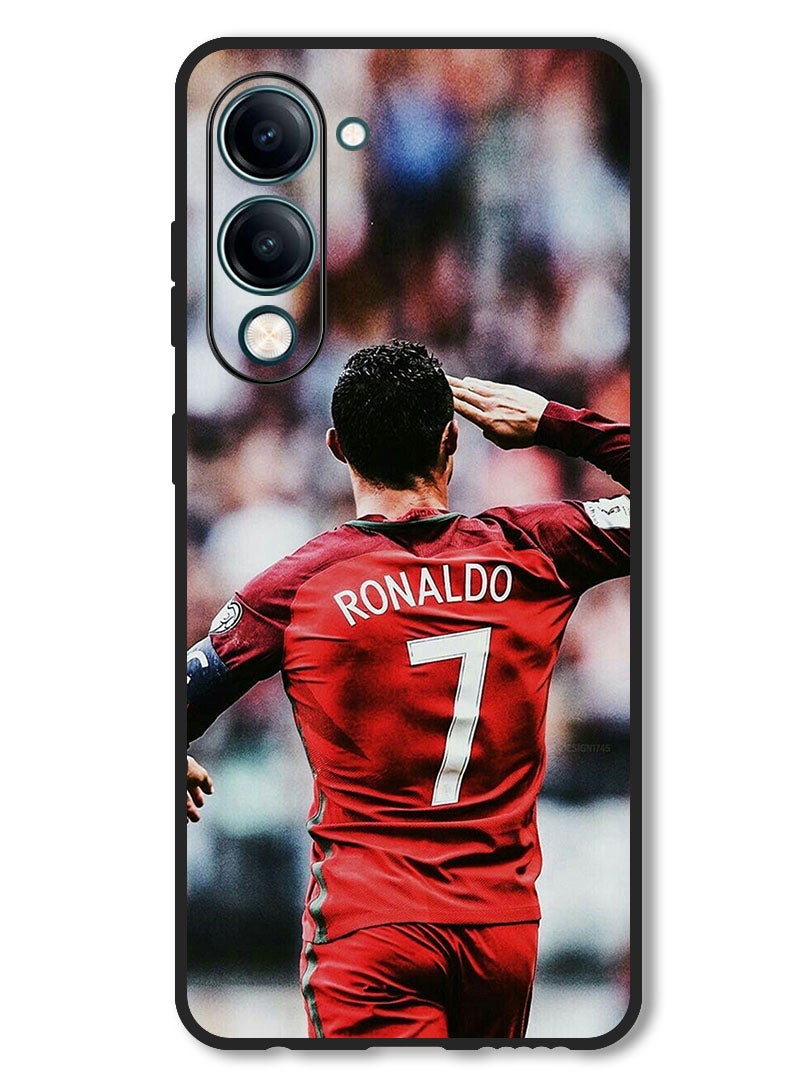 Theodor Case Compatible with Vivo Y29s Protection Shockproof Bumper Cover Ronaldo Salute To Crowd - Image 1