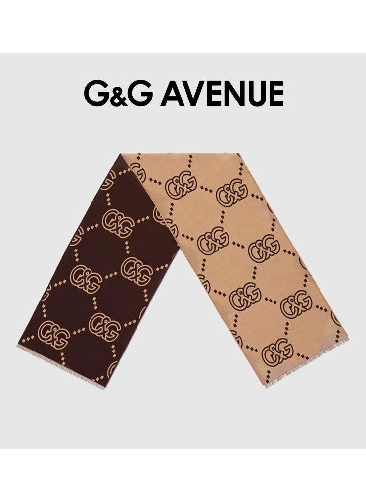 G&G AVENUE - Men fashion scarf with soft and warm winter collar, classic thick knitted scarf breathable and lightweight handbag accessories neck scarf men's gift - Image 1