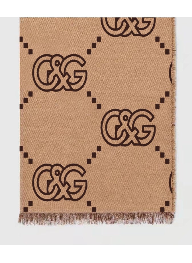 G&G AVENUE - Men fashion scarf with soft and warm winter collar, classic thick knitted scarf breathable and lightweight handbag accessories neck scarf men's gift - Image 1