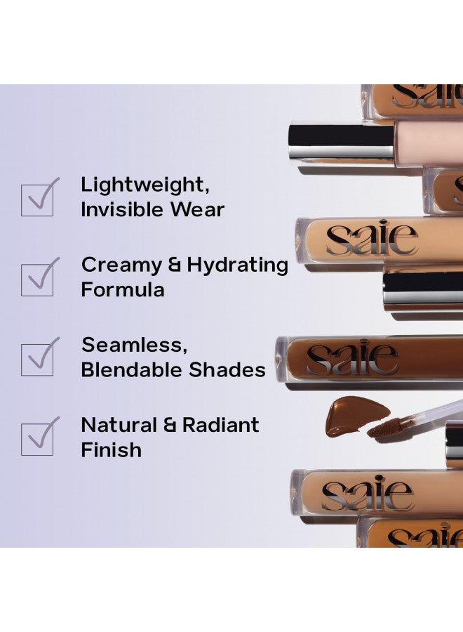 Saie Saie Hydrabeam Under Eye Brightener - Sheer + Hydrating Eye Brightener with Cucumber Extract - Instantly Illuminates Skin for a Radiant Finish - Shade 2 (0.2 oz) - Image 4