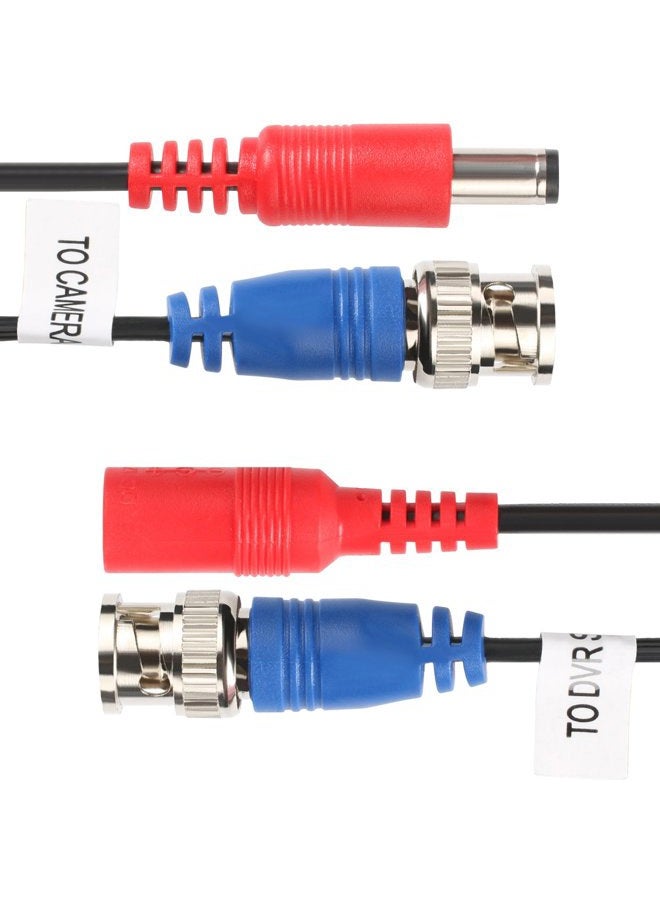 SHD 4Pack 100Feet BNC Vedio Power Cable Pre-Made Al-in-One Camera Video BNC Cable Wire Cord for Surveillance CCTV Security System With Connectors(BNC Female and BNC to RCA) - Image 5