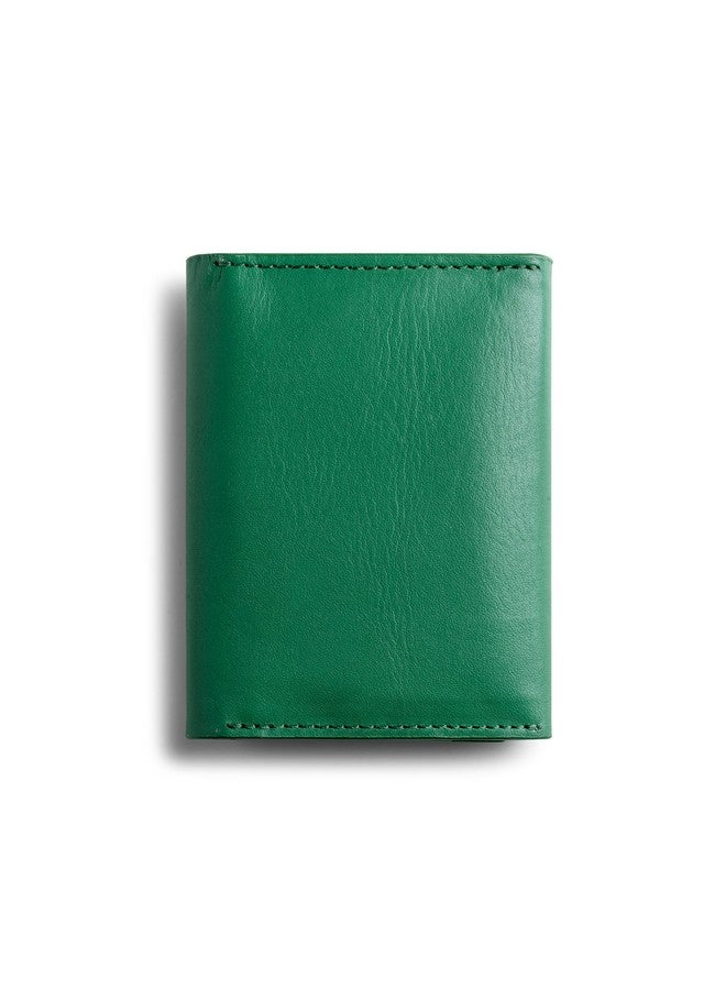 DailyObjects Green Even Wrap Card Wallet | Men Women | Premium Design | Full-Grain Leather | Handcrafted | Card Holder | 8 Cards Slots | Dual-Tone Colorways | Magnetic Closure - Image 2