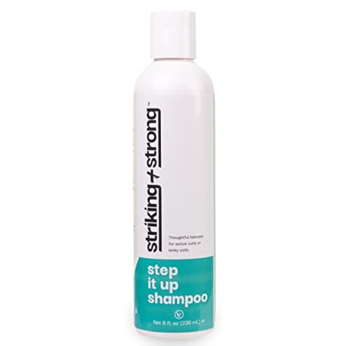Step It Up Shampoo for Wavy, Kinky, Coily & Curly Hair | Sulfate, Paraben, Silicone, Phthalate, DEA & Dye FREE | 8oz | Natural Ingredients for Active Lifestyles - Image 1