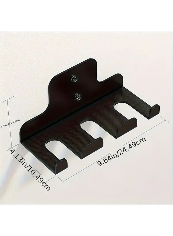 Heavy Duty Wall Mounted Barbell Storage Rack With Rubber Bushings Garage Gym Organizer - Image 4