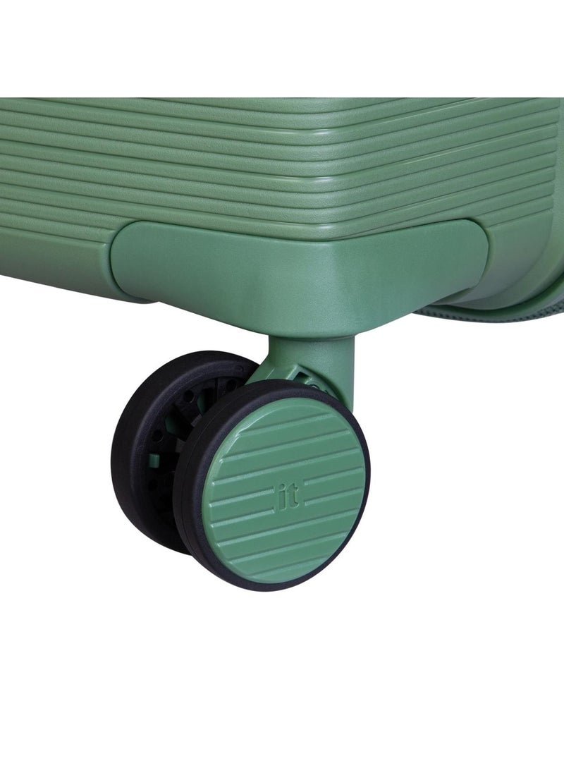 it Luggage - it Luggage Bag Unanimous Set of 3 Pcs, Hard Case Polypropylene (PP) Material, Matching Color Suitcases, 8x360 Degree Spinner Wheels, Expandable Trolley, Telescopic Handle, TSA Lock, Color Green Tea - Image 1