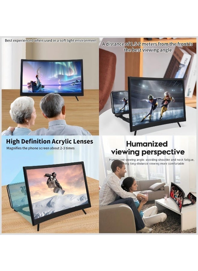 Bukela 12-Inch Smartphone Screen Magnifier, 3D Hd, Lightweight And Portable, Mobile Video Magnifier, Expandable Hd Screen, Foldable Design, Ideal For Travel, Watching Tv, Films, Videos And Playing Games, Compatible With All Smartphones - Image 5