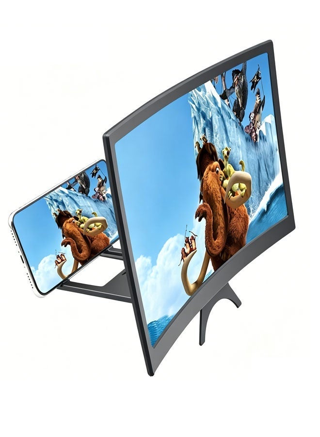 Bukela 12-Inch Smartphone Screen Magnifier, 3D Hd, Lightweight And Portable, Mobile Video Magnifier, Expandable Hd Screen, Foldable Design, Ideal For Travel, Watching Tv, Films, Videos And Playing Games, Compatible With All Smartphones - Image 1