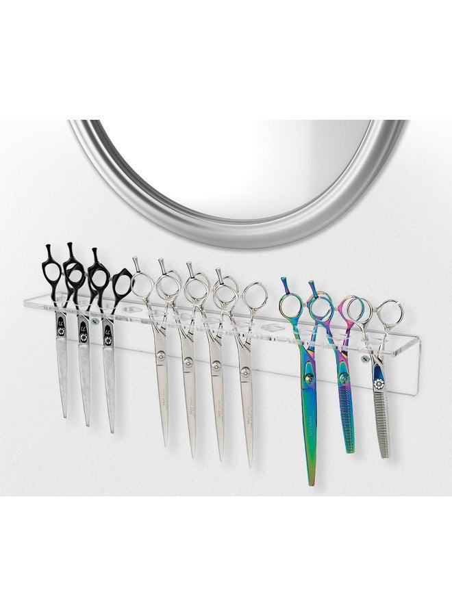 Marketing Holders Acrylic Shear Organizers Clear Wall Mount 15.75" Wide Convenient Organizer with Hanging Hardware for Professional Dog Grooming Shears 3/16" Thick - Image 5