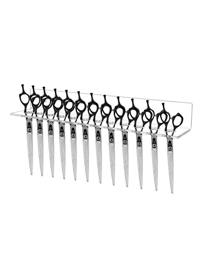 Marketing Holders Acrylic Shear Organizers Clear Wall Mount 15.75" Wide Convenient Organizer with Hanging Hardware for Professional Dog Grooming Shears 3/16" Thick - Image 2