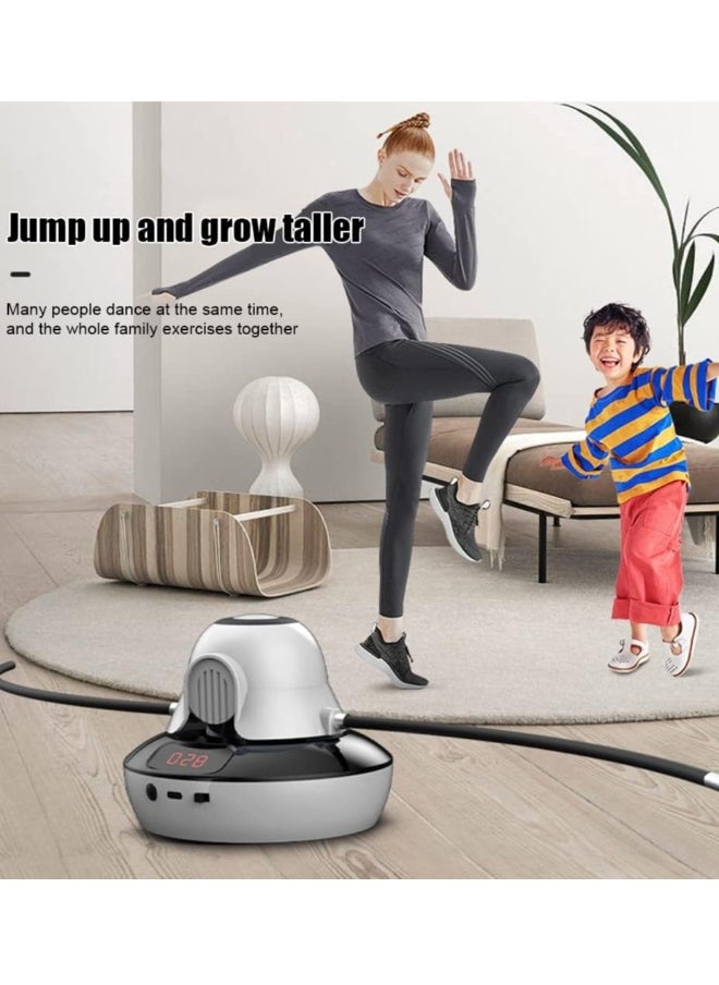Generic - 1-Piece Smart Jump Rope Machine Electric Skipping Rope Machine with Remote Control, LED Counter, 1-10 Levels, Workout  Gym Rope for Families, Gyms, Offices - Image 1