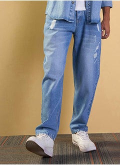 Acid Washed Distressed Relaxed Fit Jeans - pzsku/Z56BE8C2C9E67C05641FFZ/45/1741119976/1142b2a4-bac7-4854-8621-ce9026b22c13