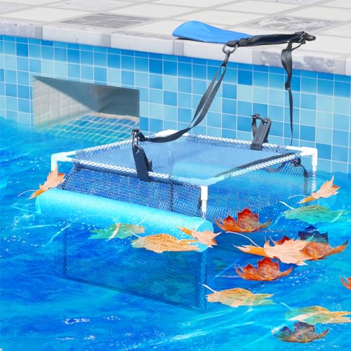 MEEGOON Pool Skimmer Guard Sturdy Skimmer Screen Blocker Fine Mesh Leaf Debris Catcher for AboveGround InGround PoolsBlue - Image 1