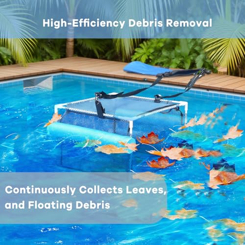MEEGOON Pool Skimmer Guard Sturdy Skimmer Screen Blocker Fine Mesh Leaf Debris Catcher for AboveGround InGround PoolsBlue - Image 3