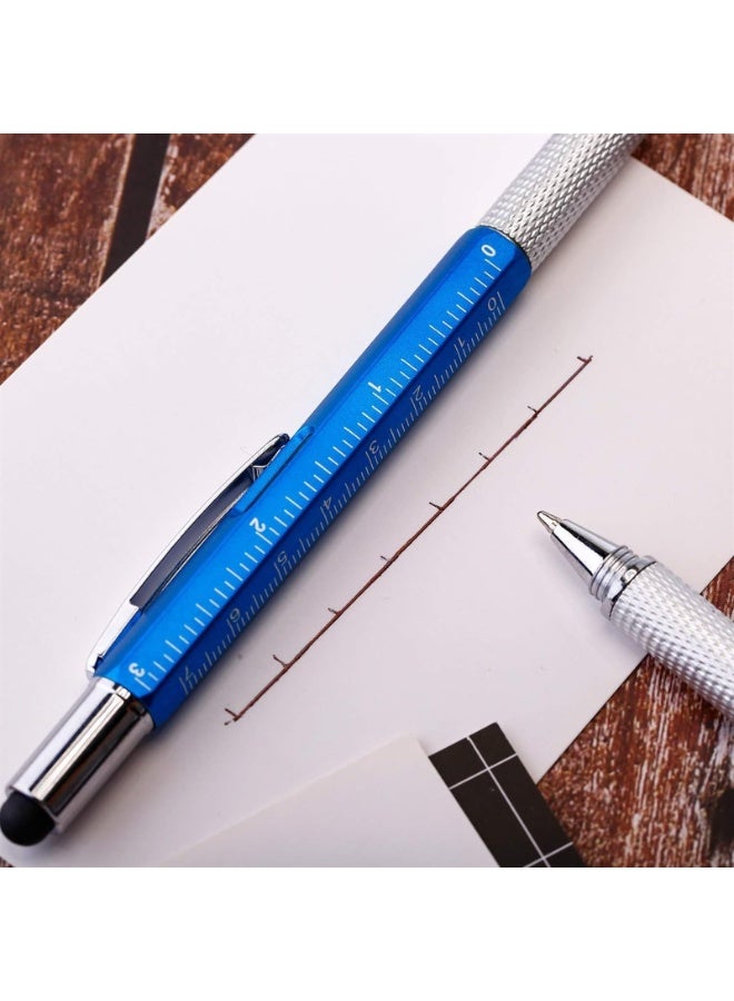 Generic 16PCS Gift Pen Tool Pen 6 in 1 Multi Tool Pen with Ruler, Level Gauge, Ballpoint Pen and Pen Refills, Unique Gifts for Men (Color : 16COLOR)  - Image 4
