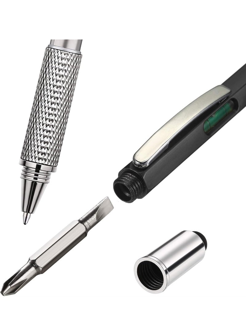 Generic 16PCS Gift Pen Tool Pen 6 in 1 Multi Tool Pen with Ruler, Level Gauge, Ballpoint Pen and Pen Refills, Unique Gifts for Men (Color : 16COLOR)  - Image 3