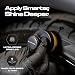 Blackline Reusable Tire Shine Applicator Brush Soft Bristle Tool for Even Application Ergonomic Grip with Drainable Stand MessFree Gel Liquid Tire Dressing Brush for Trim and Rubber Surfaces - Image 3