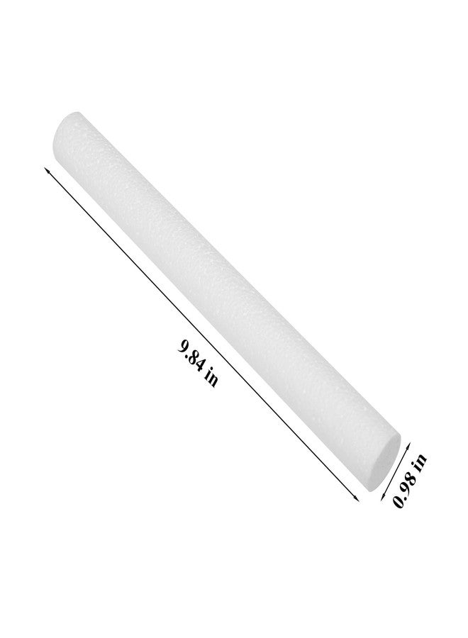 Crafjie Foam Cylinders for DIY Crafts and Arts Supplies (0.9 x 10in, 18 Pack), White Polystyrene Foam Rods for Modeling, Craft Supplies, DIY Home Craft Project - Image 2