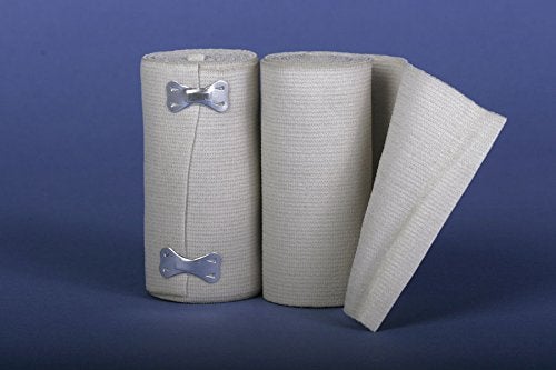 Medline SureWrap White Elastic Bandage 6 x 5 yds 102 cm x 46 m Ideal for Compression and Support Pack of 10