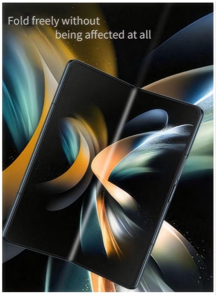 Generic - Galaxy Z Fold 5 Screen Protector Compatible Fingerprint with, 9H Hardness, Blue Light Blocking, Bubble-Free InstallationAnti-Spy Anti-Glare Full Adhesive Flexible Film (front+back+inside) One set - Image 1