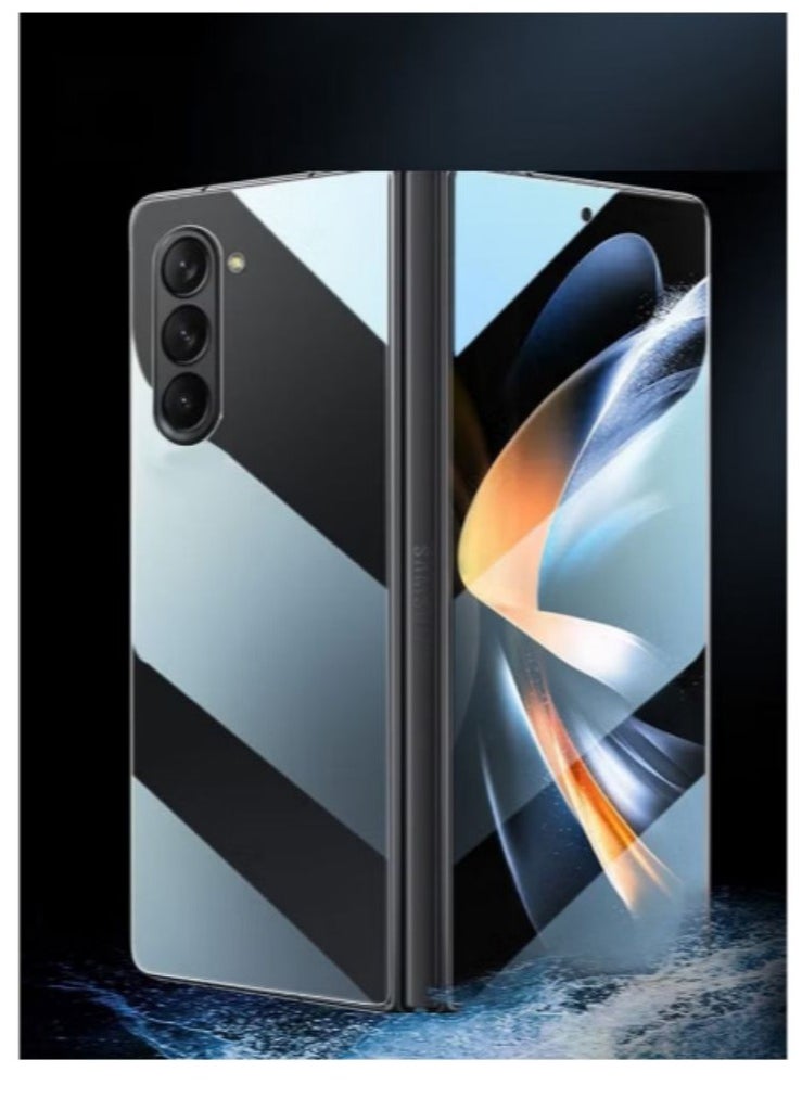 Generic - Galaxy Z Fold 5 Screen Protector Compatible Fingerprint with, 9H Hardness, Blue Light Blocking, Bubble-Free InstallationAnti-Spy Anti-Glare Full Adhesive Flexible Film (front+back+inside) One set - Image 1