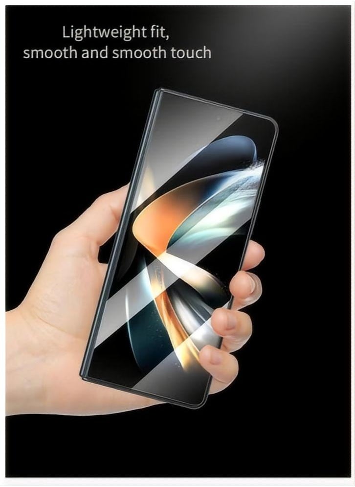 Generic - Galaxy Z Fold 5 Screen Protector Compatible Fingerprint with, 9H Hardness, Blue Light Blocking, Bubble-Free InstallationAnti-Spy Anti-Glare Full Adhesive Flexible Film (front+back+inside) One set - Image 1