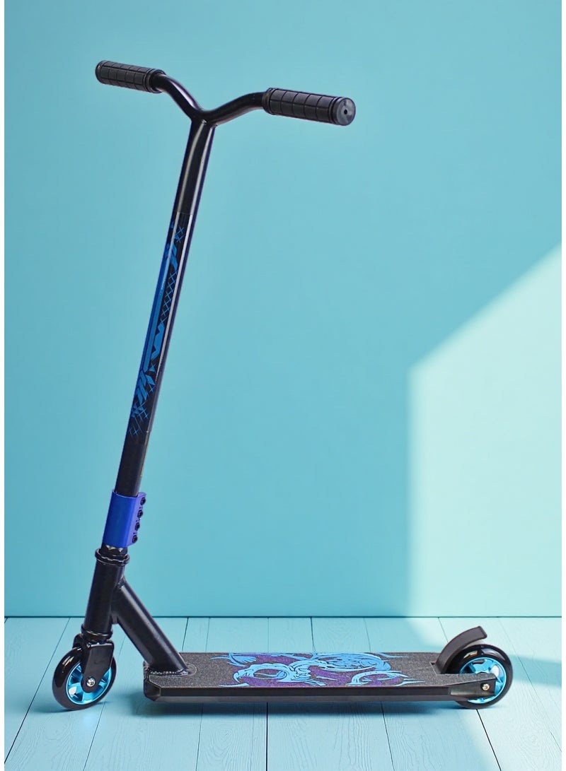 EASY FUTURE Freestyle Stunt Scooter 2 Wheel Pro Scooter for Tricks with Aluminium Grip Deck, 110 mm Alloy Wheels, Wide T-Bar, Steel Brake, Lightweight 360° Stunts, Perfect for Beginner to Intermediate - Image 5