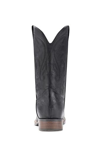IUV Cowboy Boots For Men Western Boot Durable Fashionable Retro Classic Embroidered Pull On Slip Resistant Boots - Image 4
