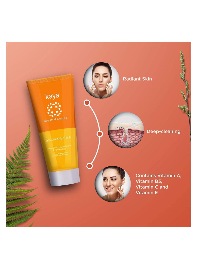 Kaya Clinic Kaya Skin Awakening Rinse Cleanser  Brightening Face Wash 100ml - Image 3