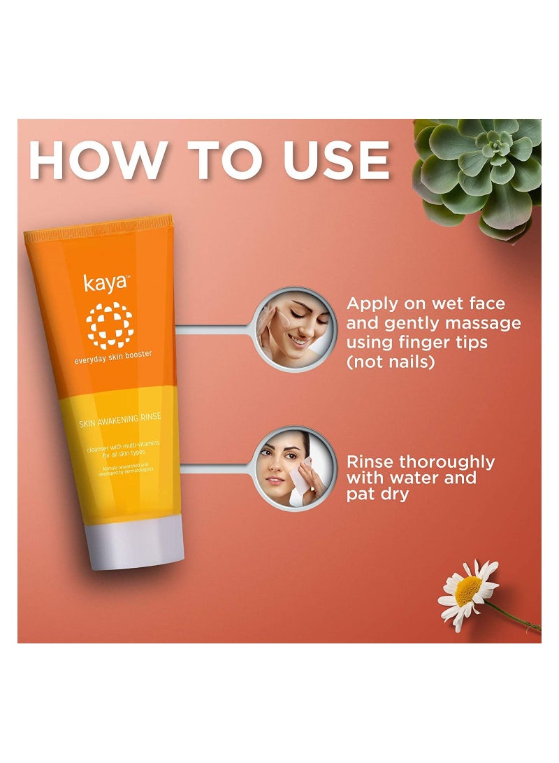 Kaya Clinic Kaya Skin Awakening Rinse Cleanser  Brightening Face Wash 100ml - Image 4