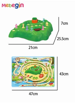 MEBEGIN Fun Bunny Game Playset with 1 Map and 48 Cards, Engaging Board Game for Kids and Adults, A Bunny Race to the Top, Puzzle Game for 2-4 Players, Suitable for Party Time and Family Activities, Ideal Gift for Kids Aged 3+  - Image 2