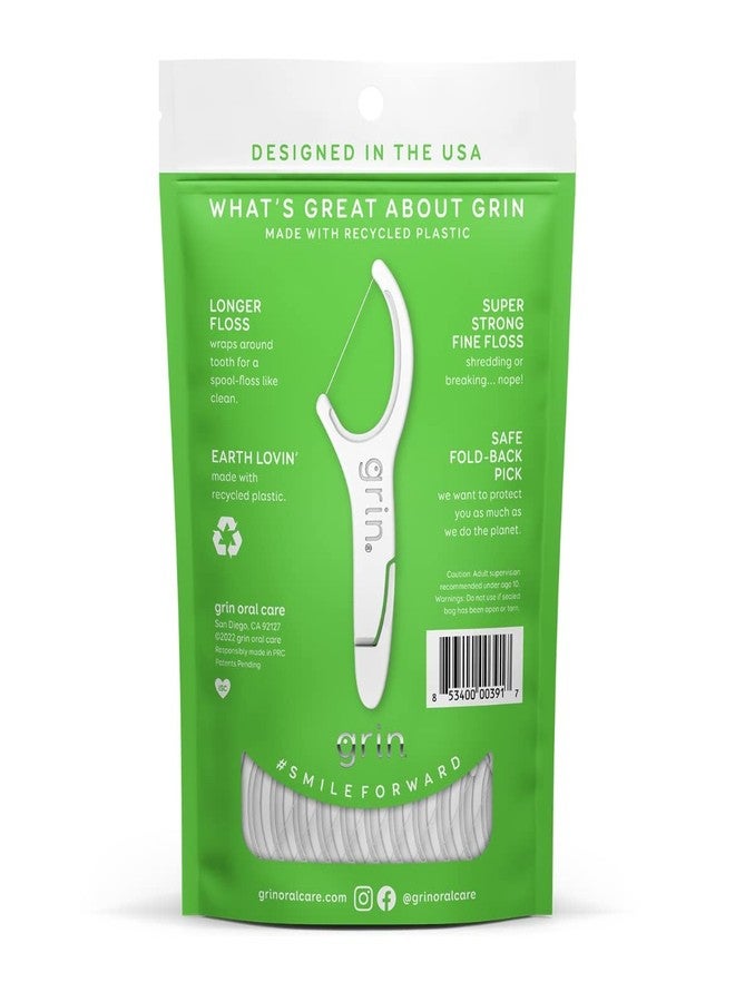 GRIN | Dental Floss |3 Packs of 60 (Fine Fin Tight Teeth Dents Serrées) - Image 2