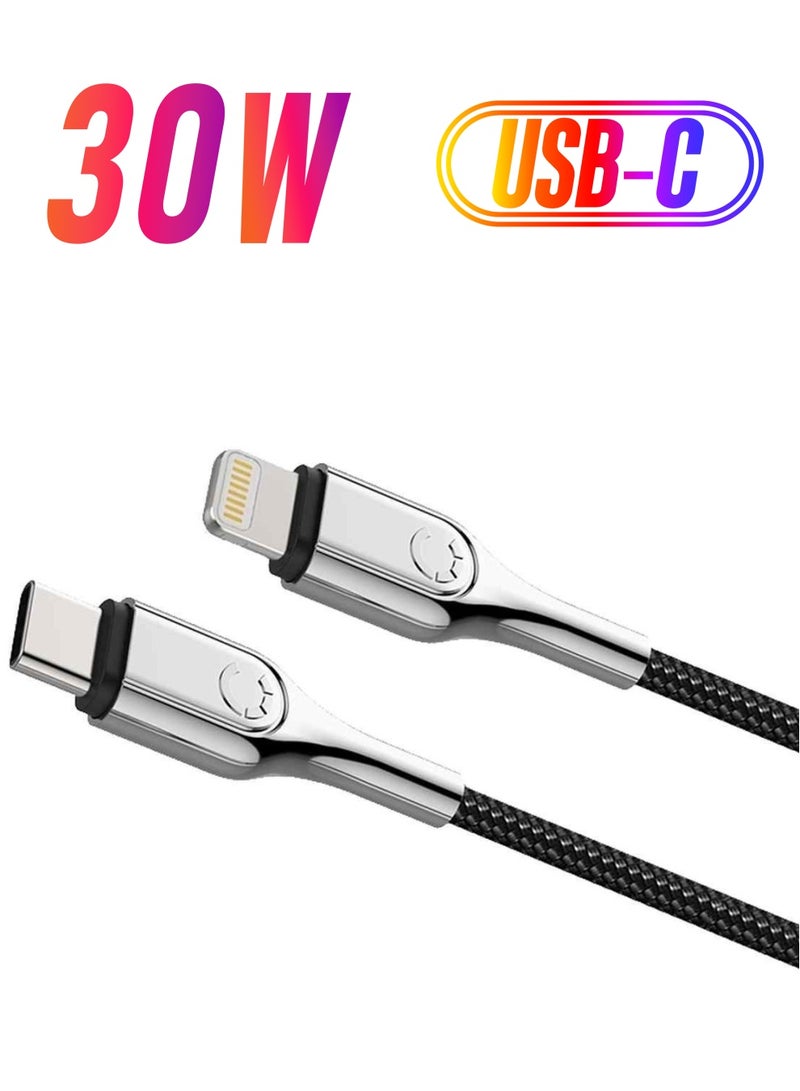 سيغنيت سيجنيت USB-C إلى كابل Lightning 10CM/ - أسود - Image 1