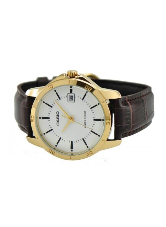CASIO Women Leather Analog Wrist Watch LTP-V004GL-7AUDF - 30 mm - Brown - Image 4