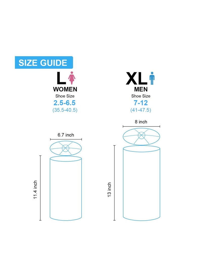 Zikra Shoe Laundry Bag Set, XL & L Mesh Wash Bags with Zipper, Durable Polyester for Sneakers, Socks, and Bras, Washer & Dryer Safe, Reusable Shoe Cleaning Bags (2PCS) - Image 5