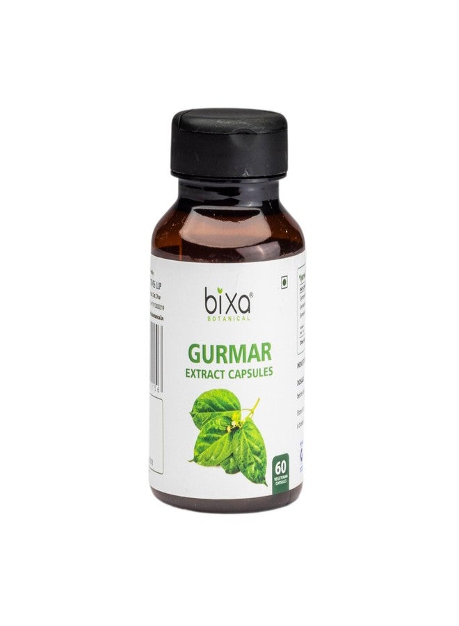 bixa BOTANICAL Gurmar/Gudmar/Gymnema Capsules With 25% Gymnemic Acid Extract (450 Mg) | For Sugar Metabolism & Weight management | Control Blood Sugar & Metabolism | 60 vegan capsules - Image 1