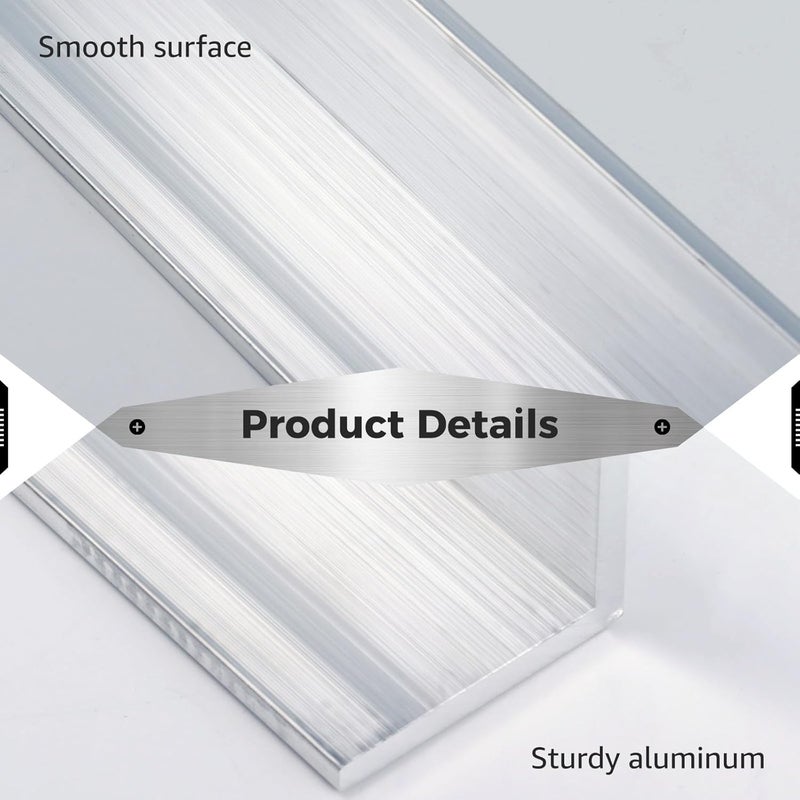 2 Pack 13 Inch Aluminum Angle Strips 3 16 Inch Thick Structural Support Brackets - Image 3