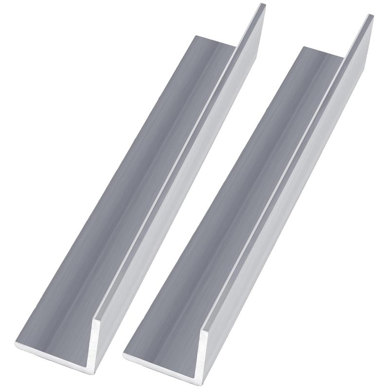 2 Pack 13 Inch Aluminum Angle Strips 3 16 Inch Thick Structural Support Brackets - Image 2