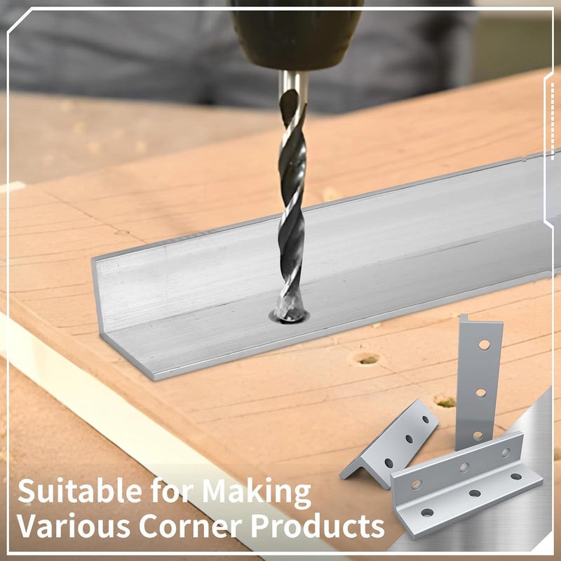 2 Pack 13 Inch Aluminum Angle Strips 3 16 Inch Thick Structural Support Brackets - Image 4