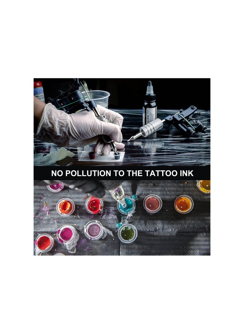 Generic 300 Pcs Mixed Size Disposable Pigment Cups, Diameter 8/11/15mm 3 Sizes Plastic Tattoo Ink Cups Caps for Tattoo Ink - Image 5