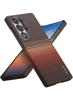 PITAKA S25 Ultra Case, 6.8 Inch, Compatible with MagSafe, Slim & Light Samsung Galaxy S25 Ultra Case, 1500D Aramid Fiber Made [MagEZ Case 4 - Sunset]  - Image 2
