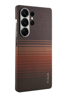 PITAKA S25 Ultra Case, 6.8 Inch, Compatible with MagSafe, Slim & Light Samsung Galaxy S25 Ultra Case, 1500D Aramid Fiber Made [MagEZ Case 4 - Sunset]  - Image 4