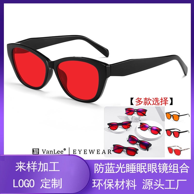 Anti-Blue Light Sleep Glasses – Quadrilateral Full Frame for Adults - Image 3