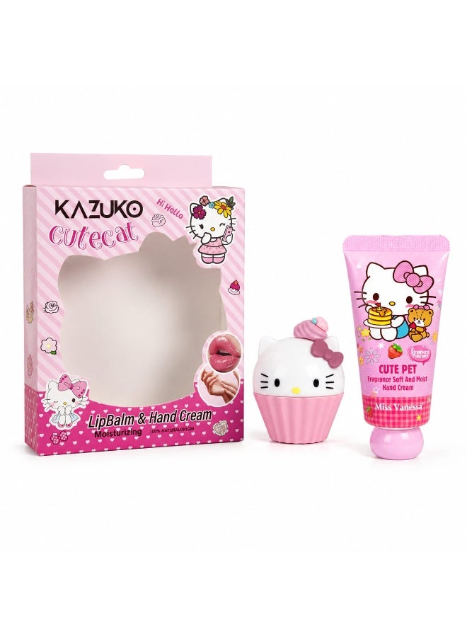 My Melody KAZUKO Lip Balm & Hand Cream Set - Strawberry Scent