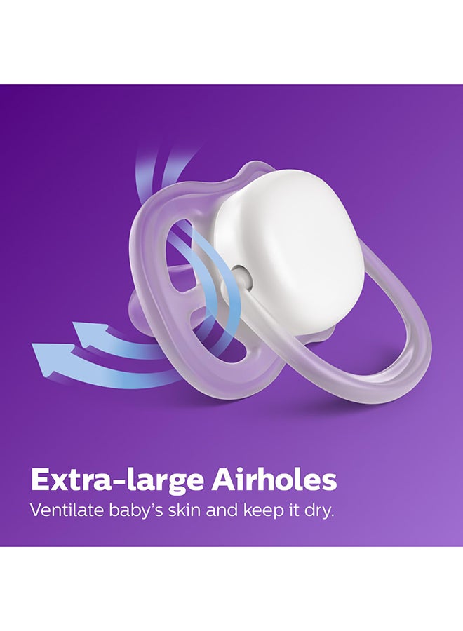 Philips Avent Pacifier Ultra air |Lets Your Baby's Skin Breathe | Orthodontic & BPA Free |2 Pack |6-18m | SCF085/60 - Image 5