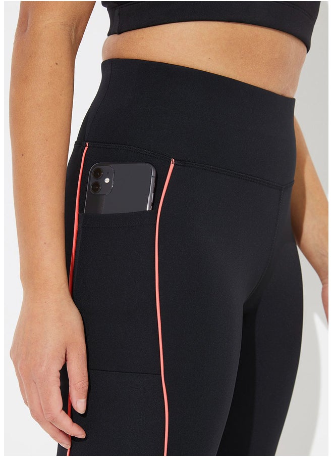 Matalan Souluxe Neon Panel Capri Leggings  - Image 3