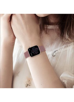 O Ozone Milanese Loop Strap For Apple Watch Series 10 | Ultra 2 | 8 Ultra | 9 | 8 | 7 | 6 49/46/45/44/42mm Stainless Steel Double Mesh Wristbands - Rose Gold  - Image 5